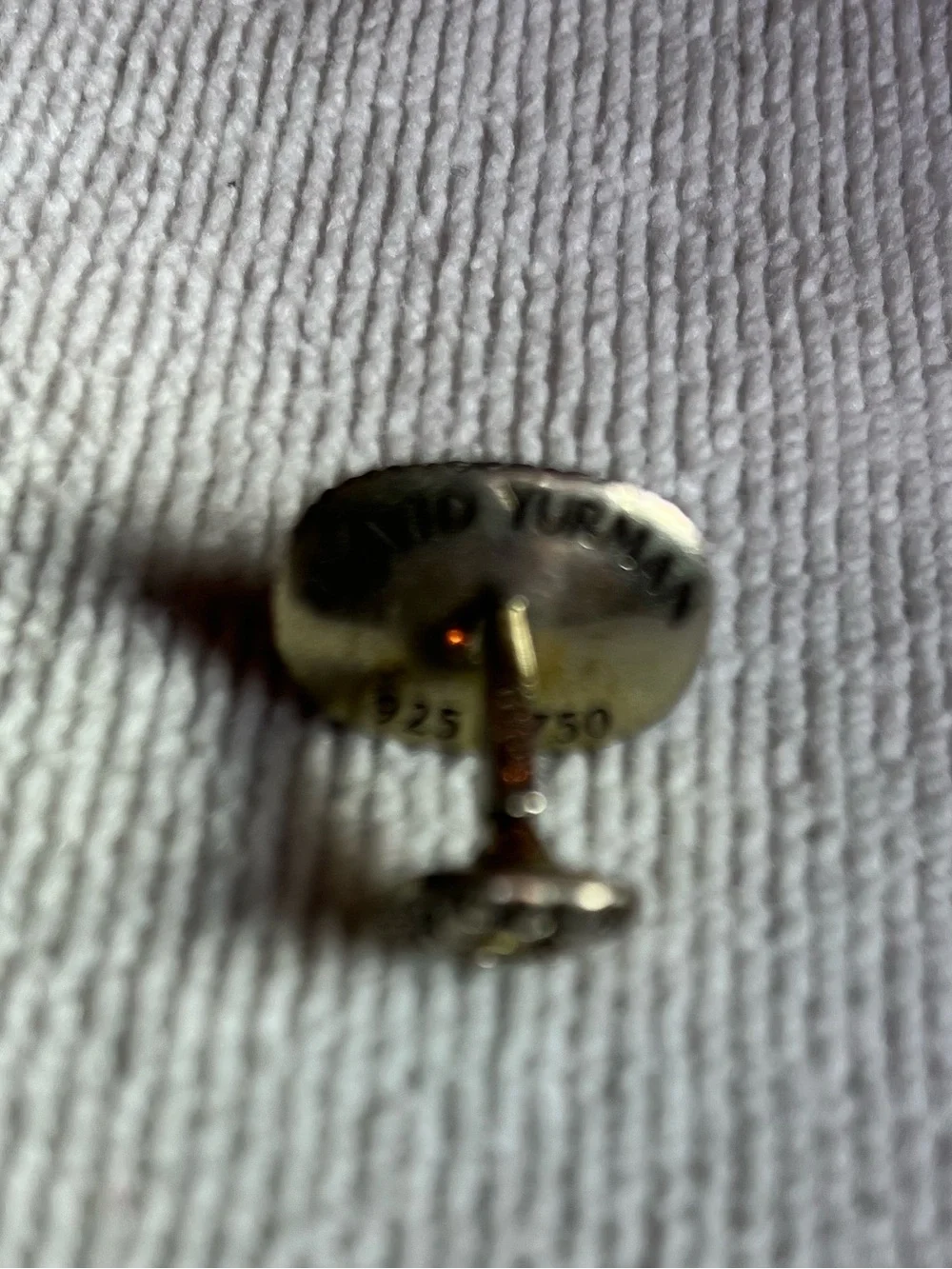 Single/Replacement David Yurman Alligator Motif 925 sterling and 750 gold